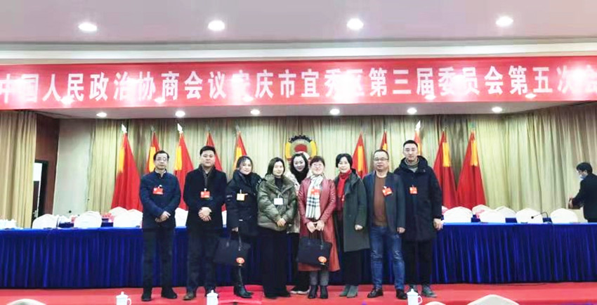 民建界别政协委员参加宜秀区政协第三届委员会第五次会议