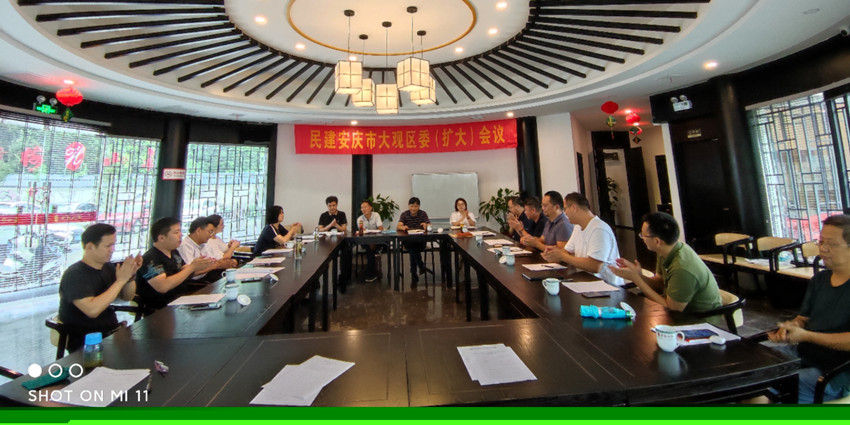 民建安庆市大观区委召开区委（扩大）会议