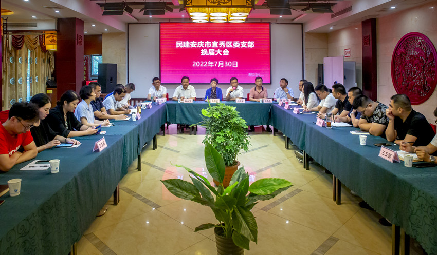 民建安庆市宜秀区委召开支部换届大会