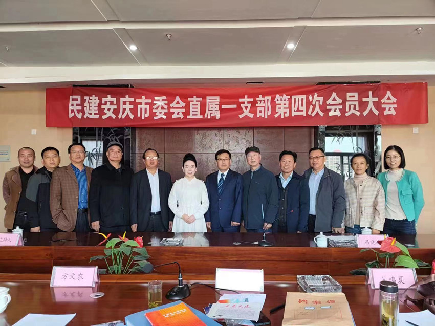 民建安庆市委直属一支部召开第四次会员大会