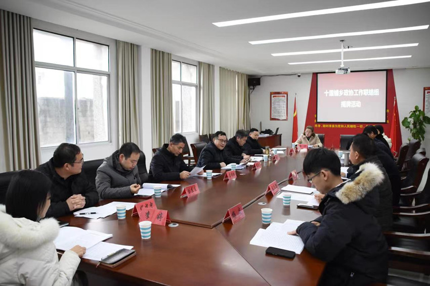 大观民建界别政协委员参加政协十里铺乡联络组揭牌仪式